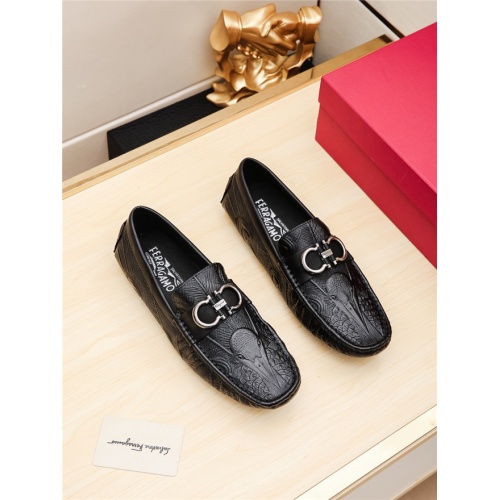 Replica Salvatore Ferragamo SF Leather Shoes For Men #488503 $69.00 USD for Wholesale