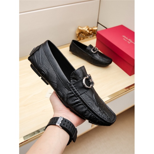 Replica Salvatore Ferragamo SF Leather Shoes For Men #488503 $69.00 USD for Wholesale
