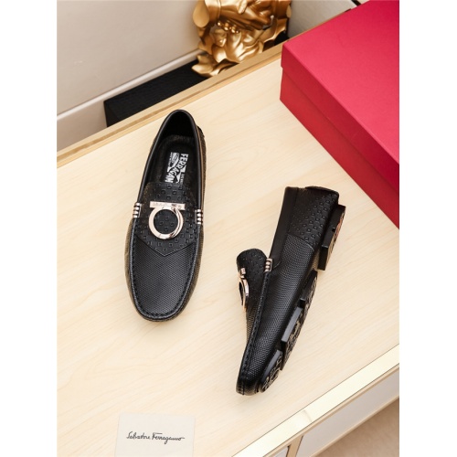 Replica Salvatore Ferragamo SF Leather Shoes For Men #488504 $69.00 USD for Wholesale