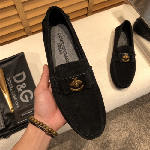 Dolce&amp;Gabbana D&amp;G Leather Shoes For Men #489183 $78.00 USD, Wholesale Replica Dolce &amp; Gabbana D&amp;G Leather Shoes