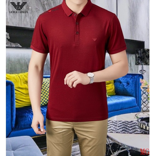 Armani T-Shirts Short Sleeved For Men #489325 $40.00 USD, Wholesale Replica Armani T-Shirts