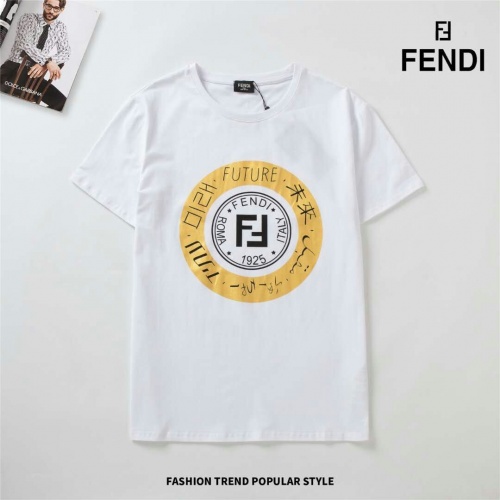 Fendi T-Shirts Short Sleeved For Men #489354 $25.00 USD, Wholesale Replica Fendi T-Shirts