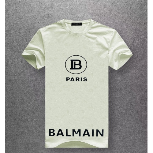 Balmain T-Shirts Short Sleeved For Men #489523 $25.00 USD, Wholesale Replica Balmain T-Shirts