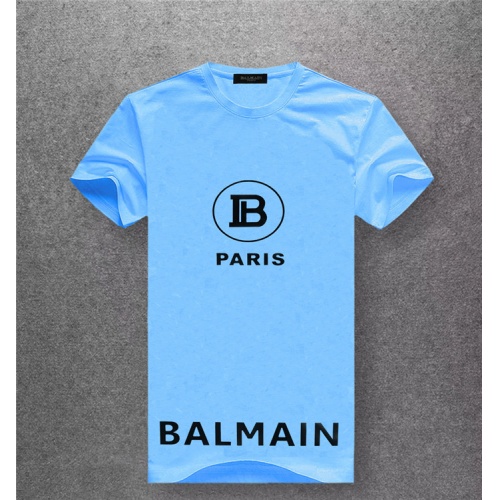 Balmain T-Shirts Short Sleeved For Men #489524 $25.00 USD, Wholesale Replica Balmain T-Shirts