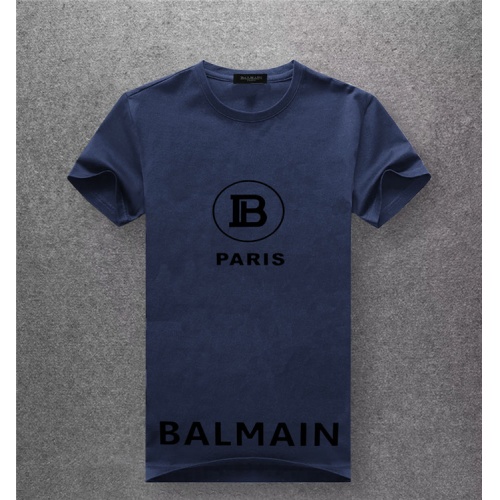 Balmain T-Shirts Short Sleeved For Men #489527 $25.00 USD, Wholesale Replica Balmain T-Shirts