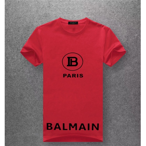 Balmain T-Shirts Short Sleeved For Men #489529 $25.00 USD, Wholesale Replica Balmain T-Shirts