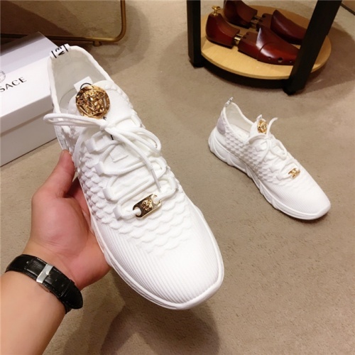 Replica Versace Casual Shoes For Men #489782 $75.00 USD for Wholesale