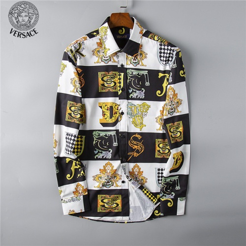 Versace Fashion Shirts Long Sleeved For Men #492209
