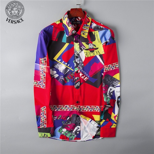 Versace Fashion Shirts Long Sleeved For Men #492213