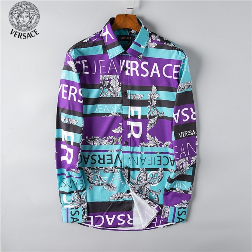 Versace Fashion Shirts Long Sleeved For Men #492215