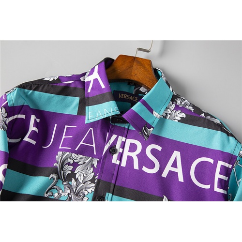Replica Versace Fashion Shirts Long Sleeved For Men #492215 $38.00 USD for Wholesale