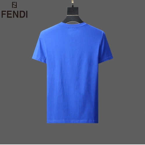 Replica Fendi T-Shirts Short Sleeved For Men #492777 $25.00 USD for Wholesale