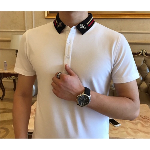 Replica Burberry T-Shirts Short Sleeved For Men #493044 $42.00 USD for Wholesale