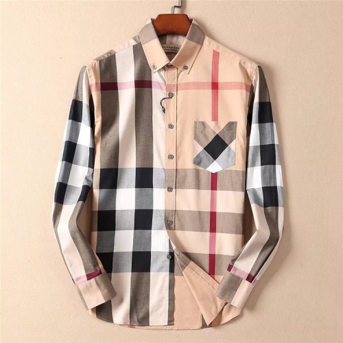 Burberry Shirts Long Sleeved For Men #493678 $43.00 USD, Wholesale Replica Burberry Shirts