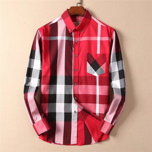 Burberry Shirts Long Sleeved For Men #493680 $43.00 USD, Wholesale Replica Burberry Shirts