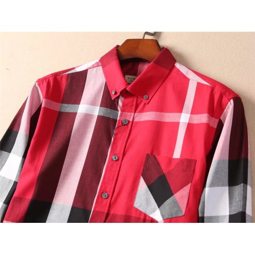 Replica Burberry Shirts Long Sleeved For Men #493680 $43.00 USD for Wholesale