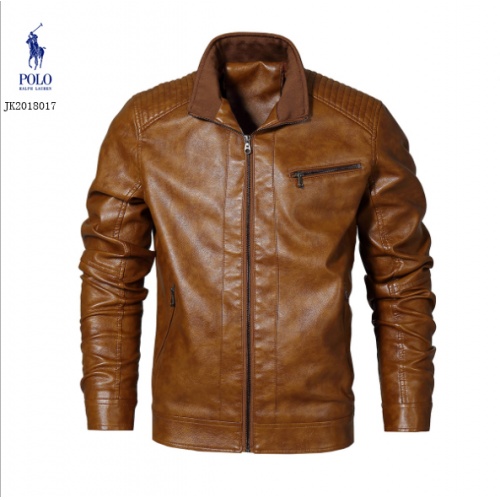 Ralph Lauren Polo Leather Jackets Long Sleeved For Men #494099 $76.00 USD, Wholesale Replica Ralph Lauren Polo Jackets