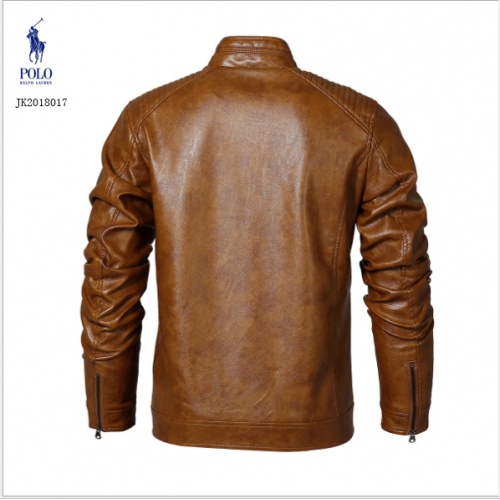 Replica Ralph Lauren Polo Leather Jackets Long Sleeved For Men #494099 $76.00 USD for Wholesale