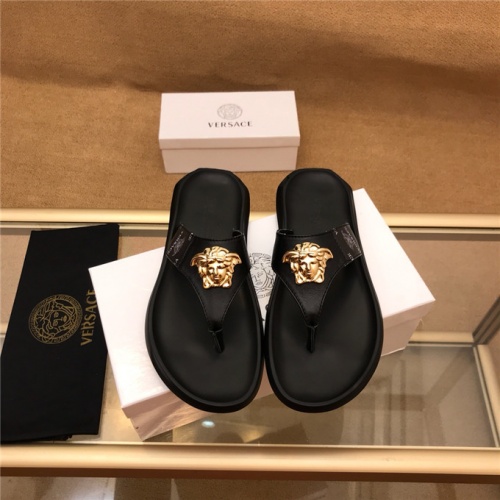 Versace Fashion Slippers For Men #494827 $42.00 USD, Wholesale Replica Versace Slippers