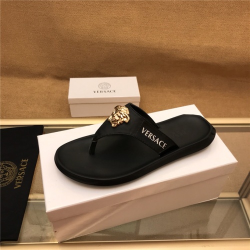 Replica Versace Fashion Slippers For Men #494828 $42.00 USD for Wholesale