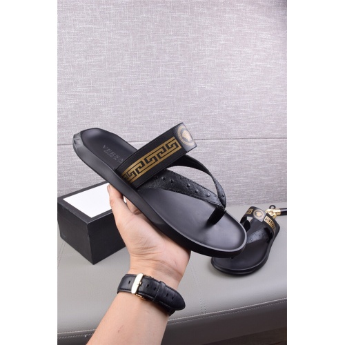 Versace Fashion Slippers For Men #494832 $44.00 USD, Wholesale Replica Versace Slippers