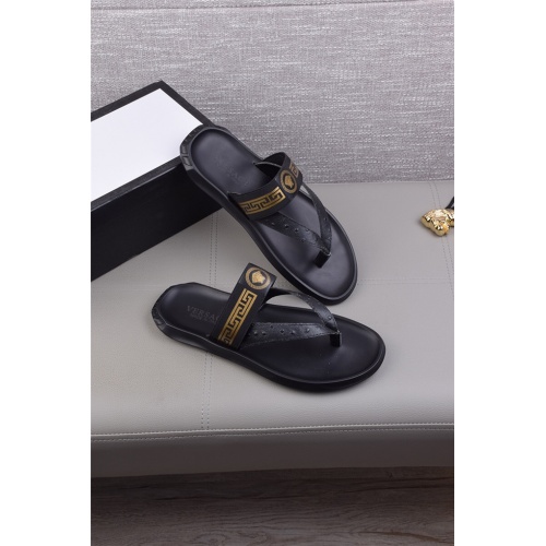 Replica Versace Fashion Slippers For Men #494832 $44.00 USD for Wholesale