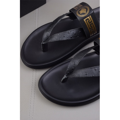 Replica Versace Fashion Slippers For Men #494832 $44.00 USD for Wholesale