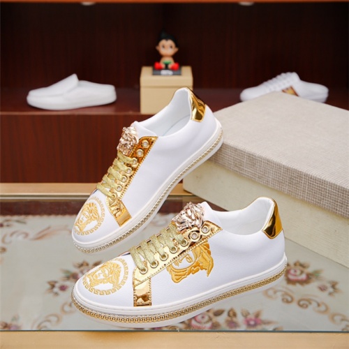 Replica Versace Casual Shoes For Men #494844 $78.00 USD for Wholesale