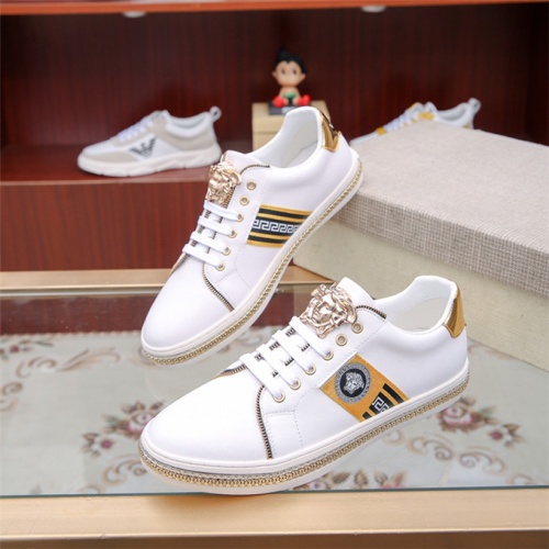 Replica Versace Casual Shoes For Men #494849 $78.00 USD for Wholesale