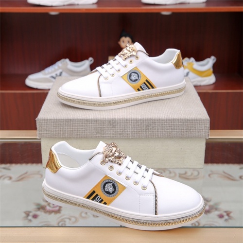 Replica Versace Casual Shoes For Men #494849 $78.00 USD for Wholesale