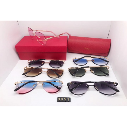 Replica Cartier Fashion Sunglasses #496039 $29.00 USD for Wholesale