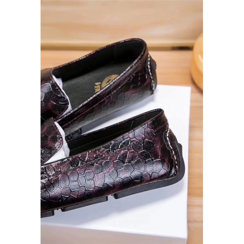 Replica Versace Leather Shoes For Men #496226 $75.00 USD for Wholesale