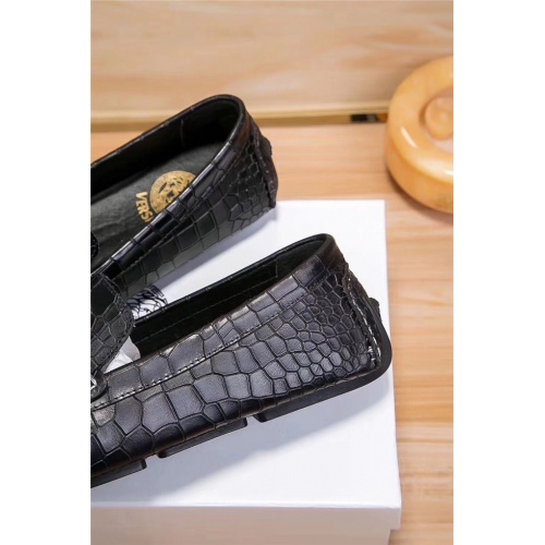 Replica Versace Leather Shoes For Men #496229 $78.00 USD for Wholesale
