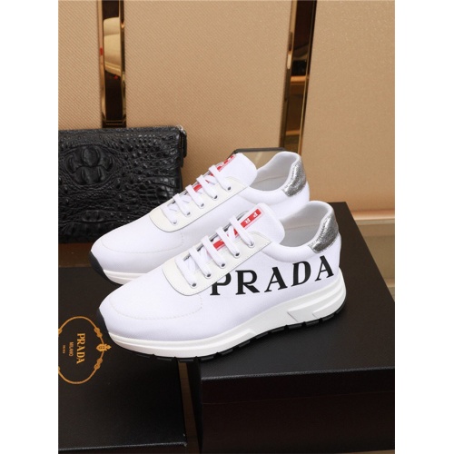 Replica Prada Casual Shoes For Men #496353 $78.00 USD for Wholesale