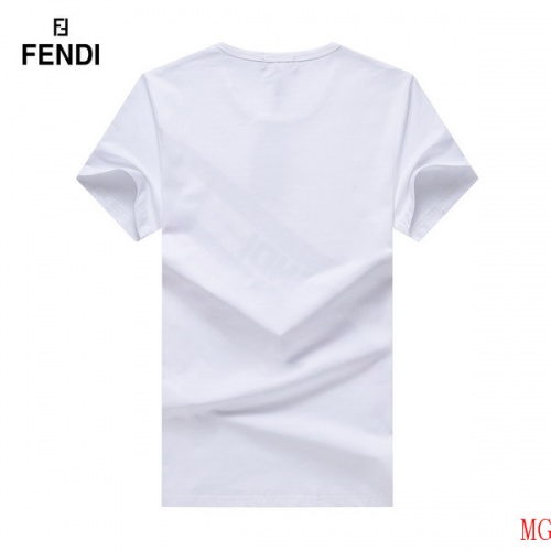 Replica Fendi T-Shirts Short Sleeved For Men #496501 $25.00 USD for Wholesale