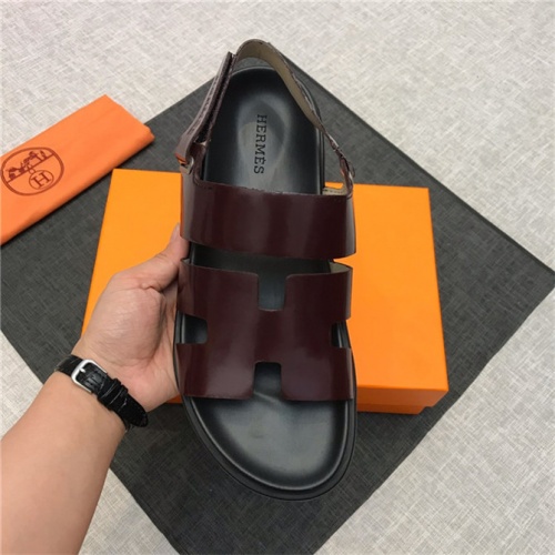 Replica Hermes Fashion Sandal For Men #496576 $69.00 USD for Wholesale