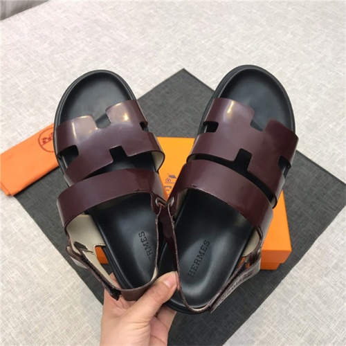 Replica Hermes Fashion Sandal For Men #496576 $69.00 USD for Wholesale