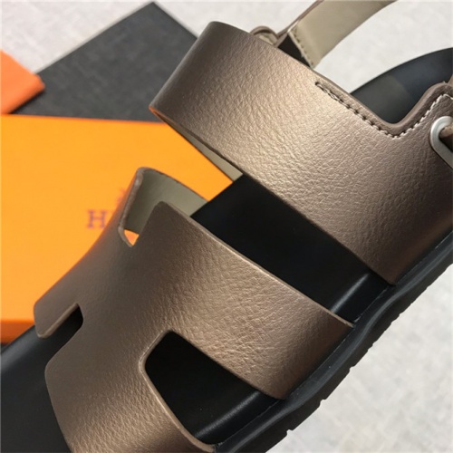 Replica Hermes Fashion Sandal For Men #496577 $69.00 USD for Wholesale