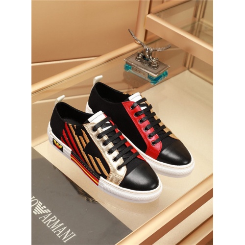 Replica Armani Casual Shoes For Men #496583 $75.00 USD for Wholesale