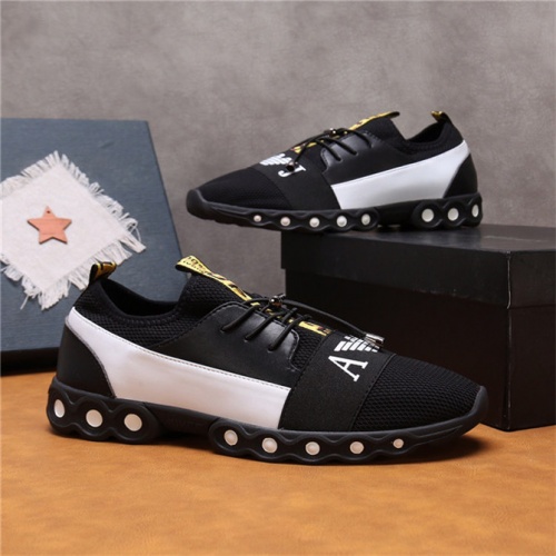Replica Armani Casual Shoes For Men #496586 $75.00 USD for Wholesale