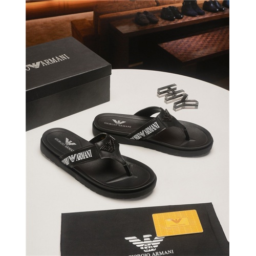 Replica Armani Fashion Slippers For Men #496655 $48.00 USD for Wholesale