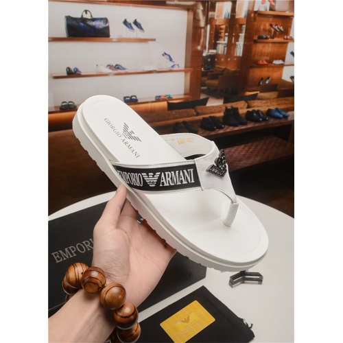 Armani Fashion Slippers For Men #496656 $48.00 USD, Wholesale Replica Armani Slippers