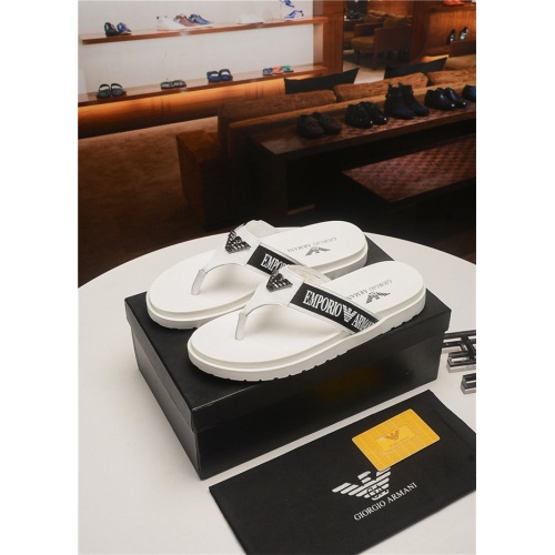 Replica Armani Fashion Slippers For Men #496656 $48.00 USD for Wholesale