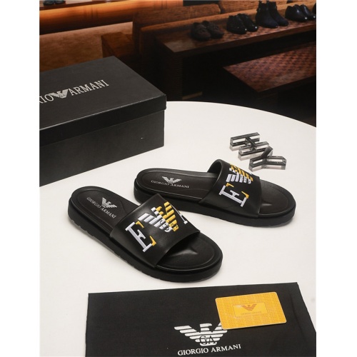 Replica Armani Fashion Slippers For Men #496657 $48.00 USD for Wholesale