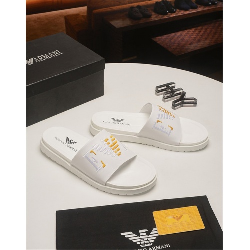 Replica Armani Fashion Slippers For Men #496658 $48.00 USD for Wholesale