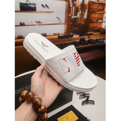 Armani Fashion Slippers For Men #496660 $48.00 USD, Wholesale Replica Armani Slippers