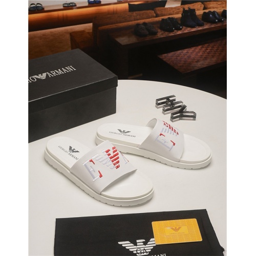 Replica Armani Fashion Slippers For Men #496660 $48.00 USD for Wholesale