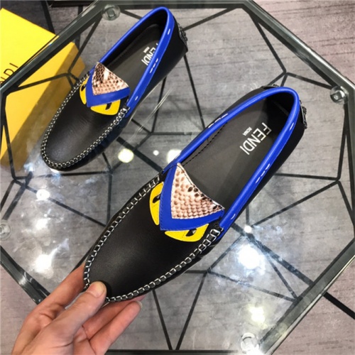 Replica Fendi Leather Shoes For Men #496661 $78.00 USD for Wholesale