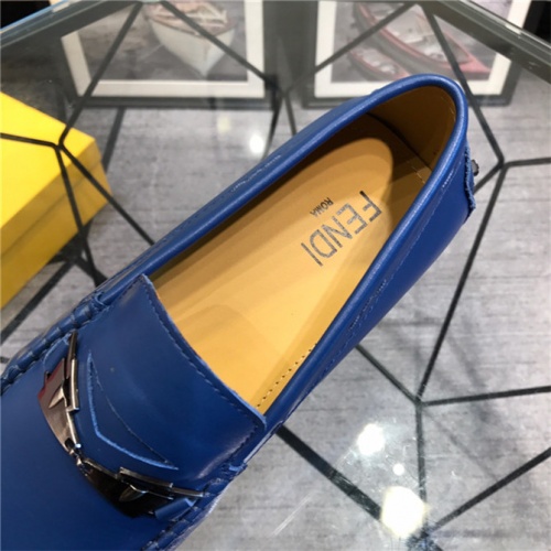 Replica Fendi Leather Shoes For Men #496663 $78.00 USD for Wholesale