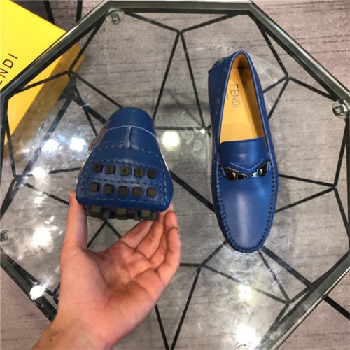 Replica Fendi Leather Shoes For Men #496663 $78.00 USD for Wholesale